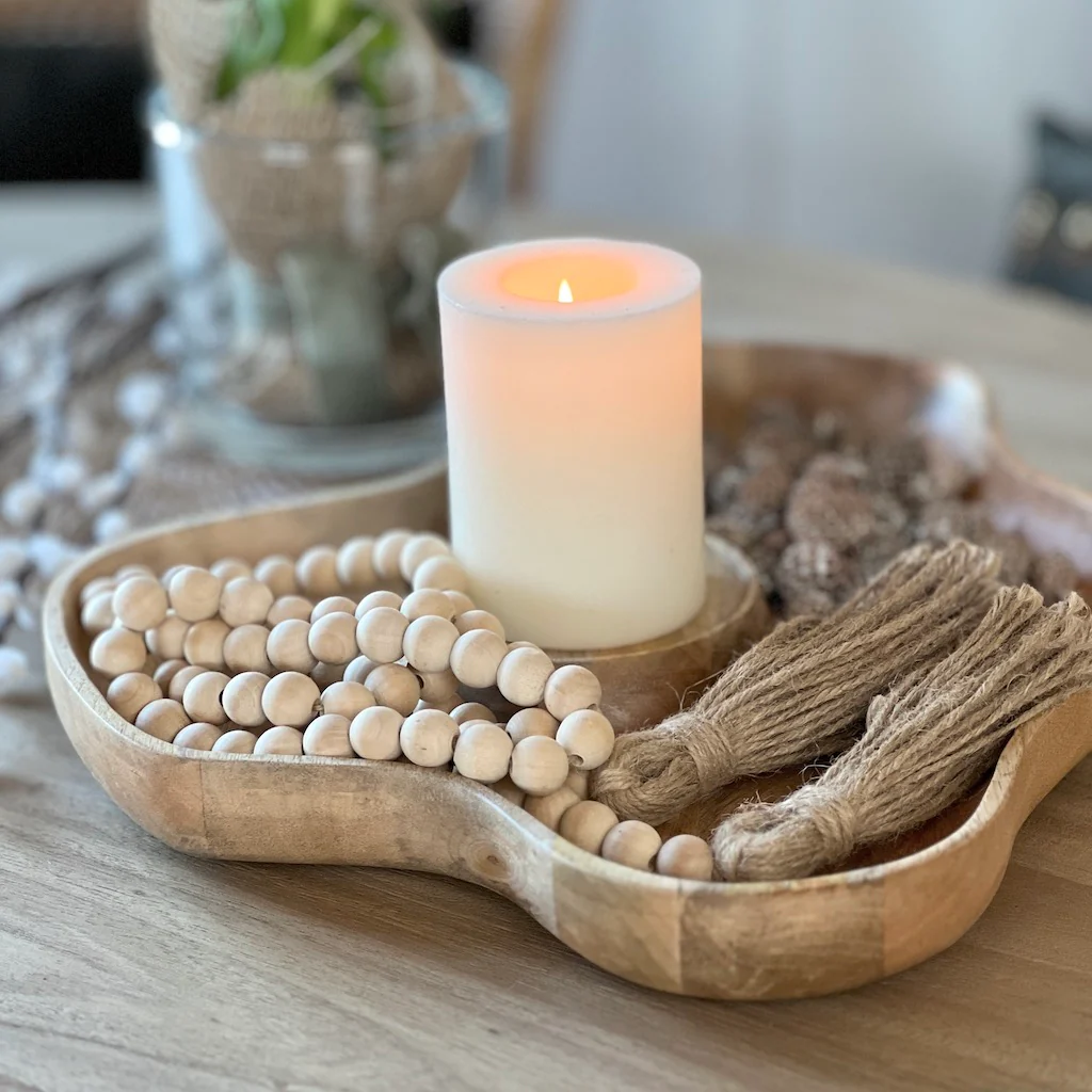 Abstract Wooden Catchall Scoop - Image 4