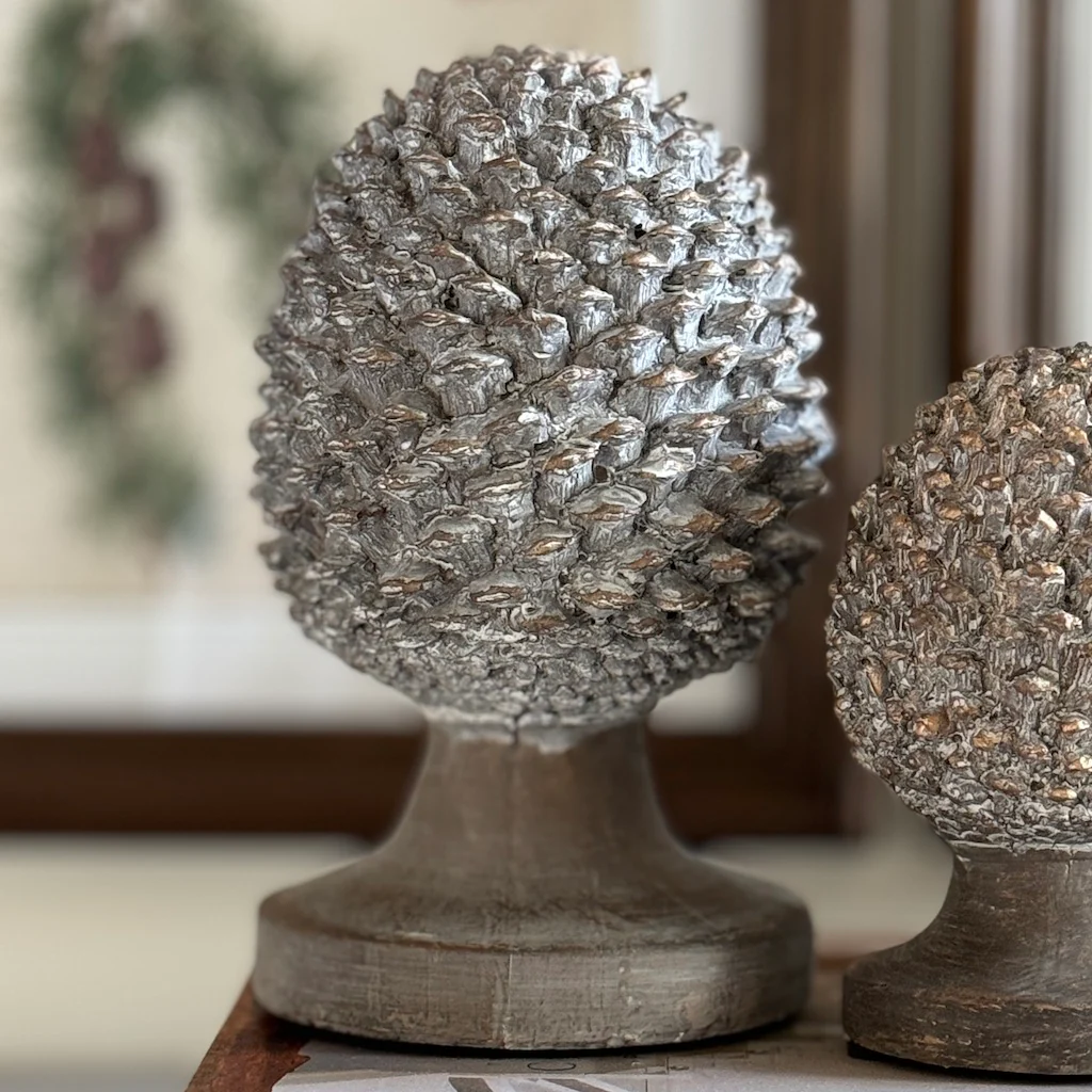 Aged Effect Pinecone Finial - Image 3