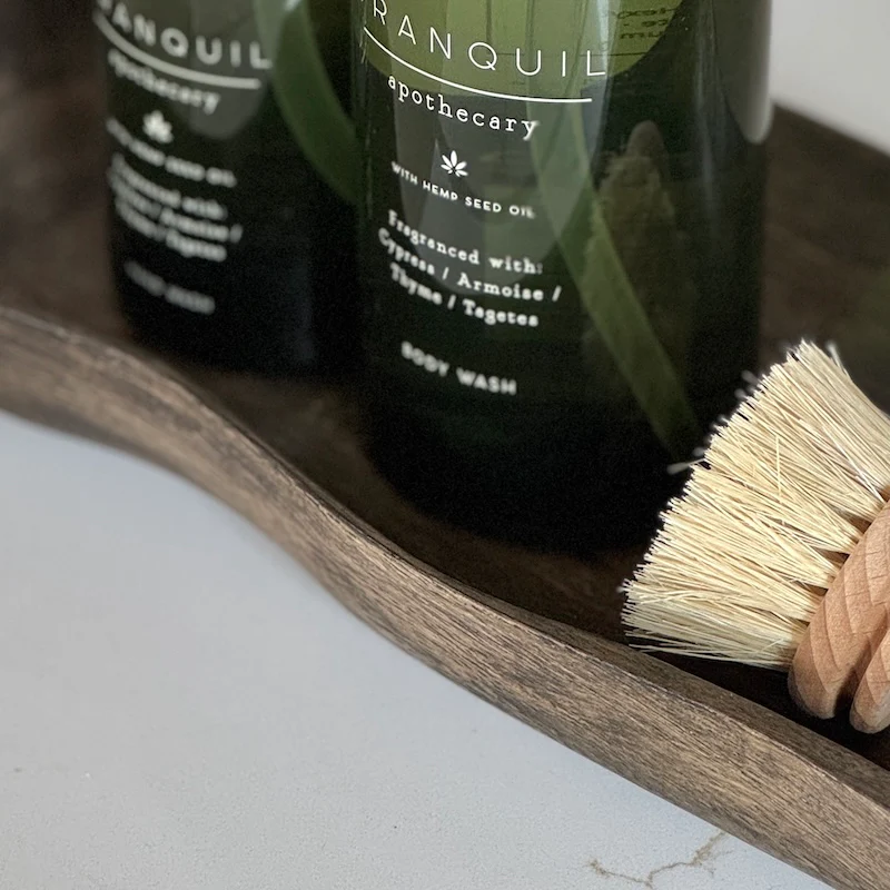 Agubba Antique Brown Sustainable Wood Tray - Image 3