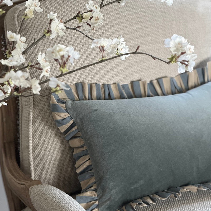 Aline Cushion Cover Swedish Blue - Image 2