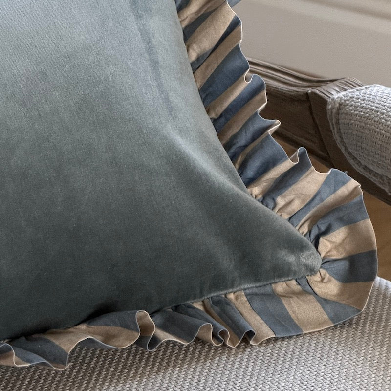 Aline Cushion Cover Swedish Blue - Image 3