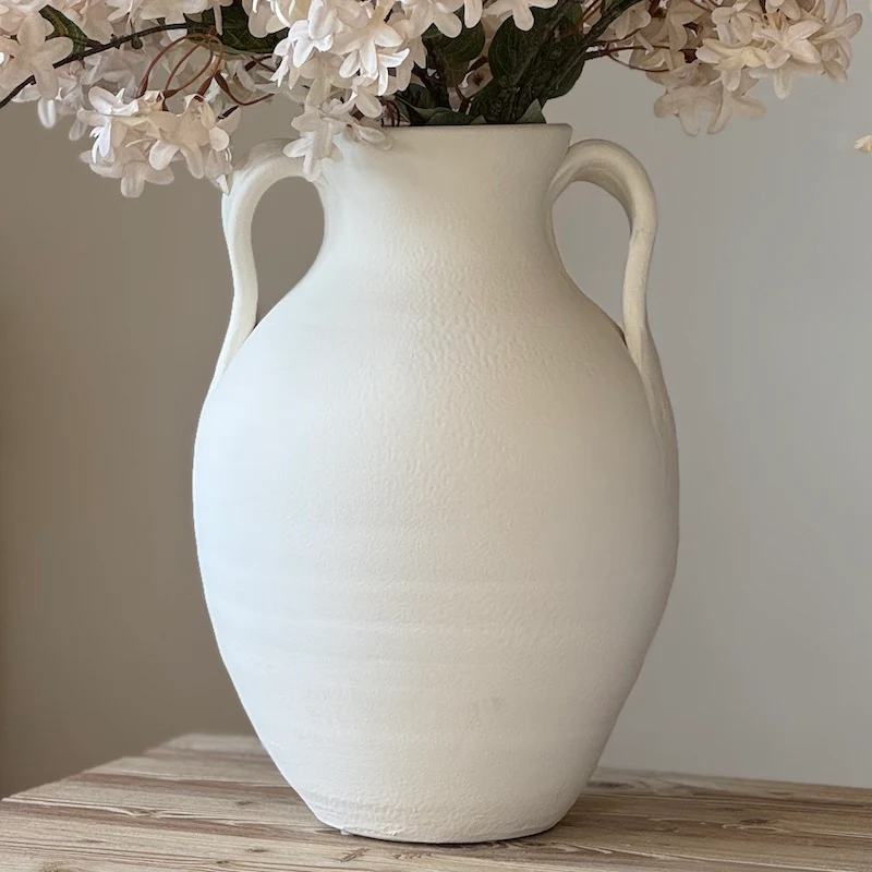 Amphora Warm White Vase - Image 5