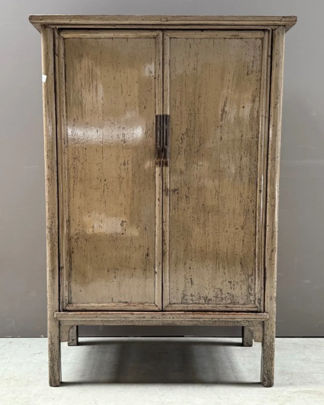Antique Chinese Cabinet Taupe 129cm