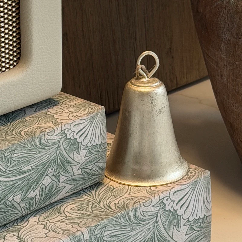 Antiqued Silver Bell Decoration - Image 6