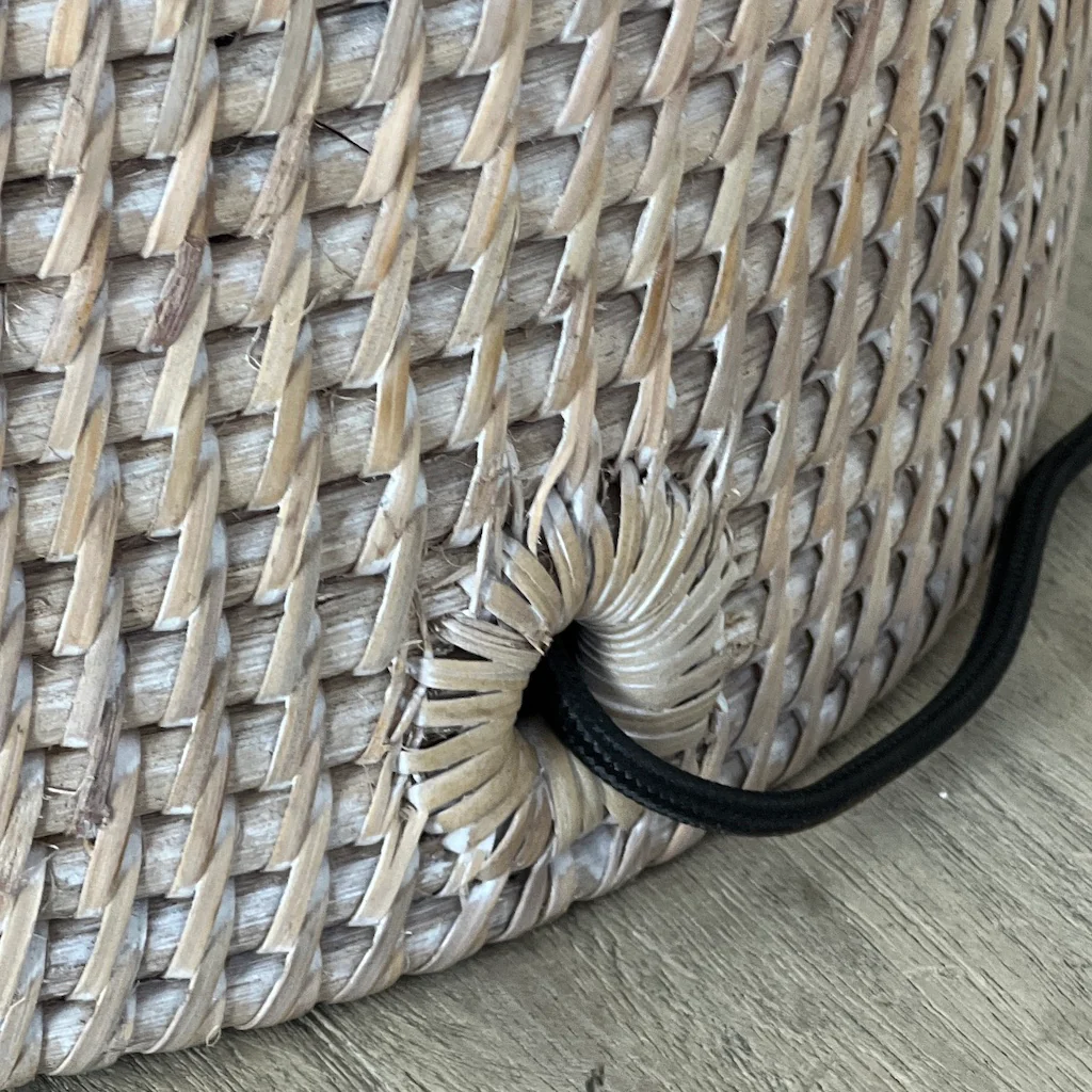 Ashcliffe Rattan Table Lamp Natural Whitewash - Image 7