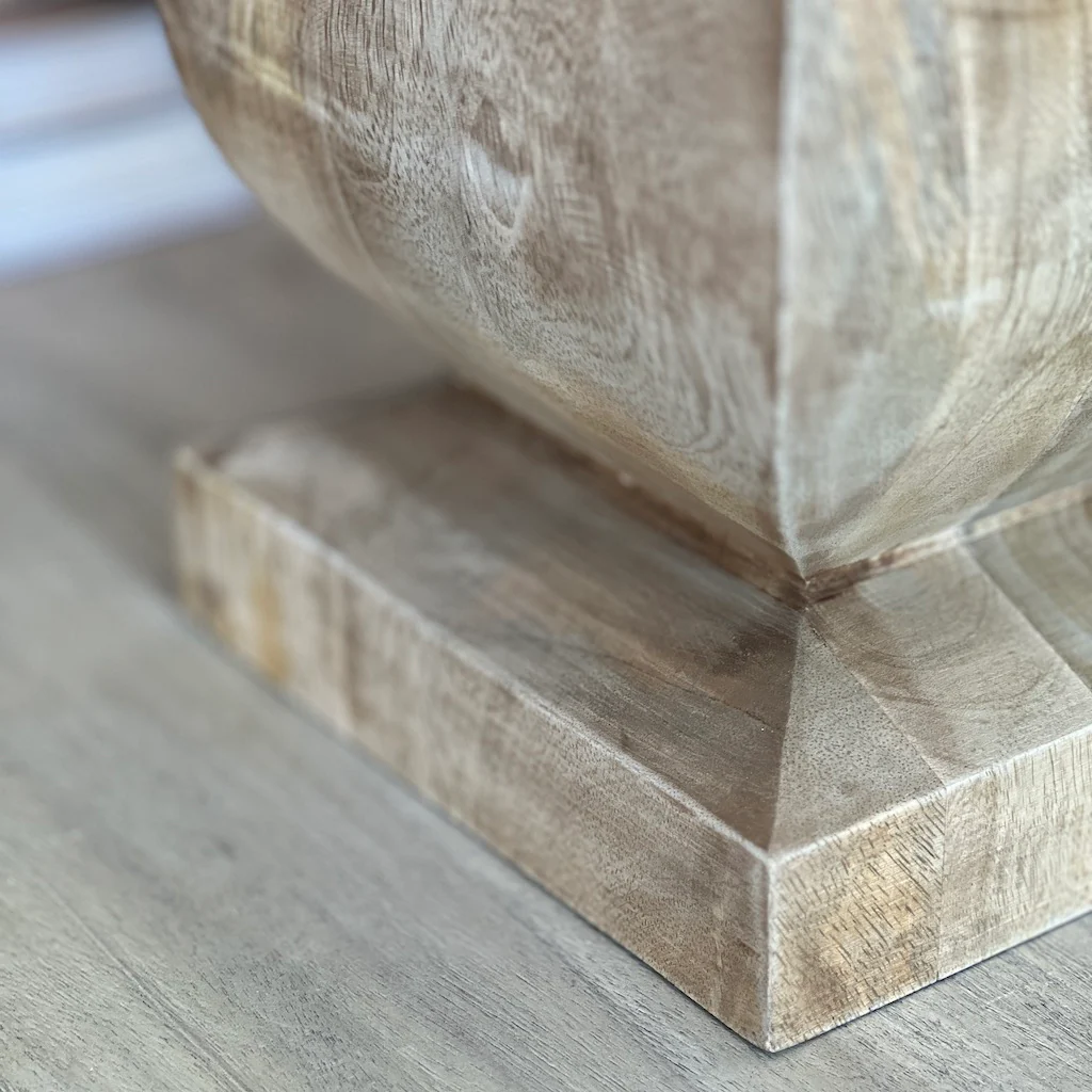 Aspen Medium Chunky Solid Wood Table Lamp - Image 7
