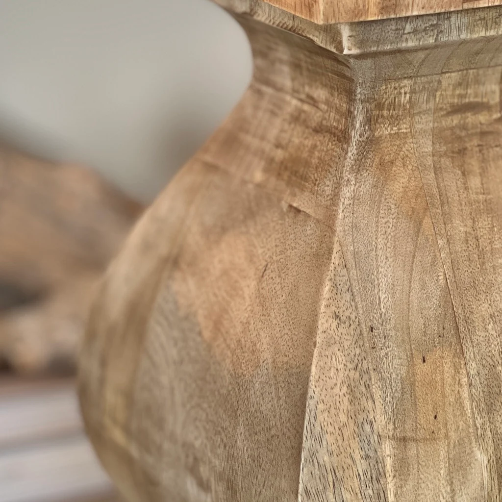 Aspen Medium Chunky Solid Wood Table Lamp - Image 8