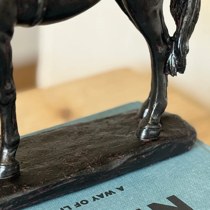 Black Standing Horse Sculpture - Image 4