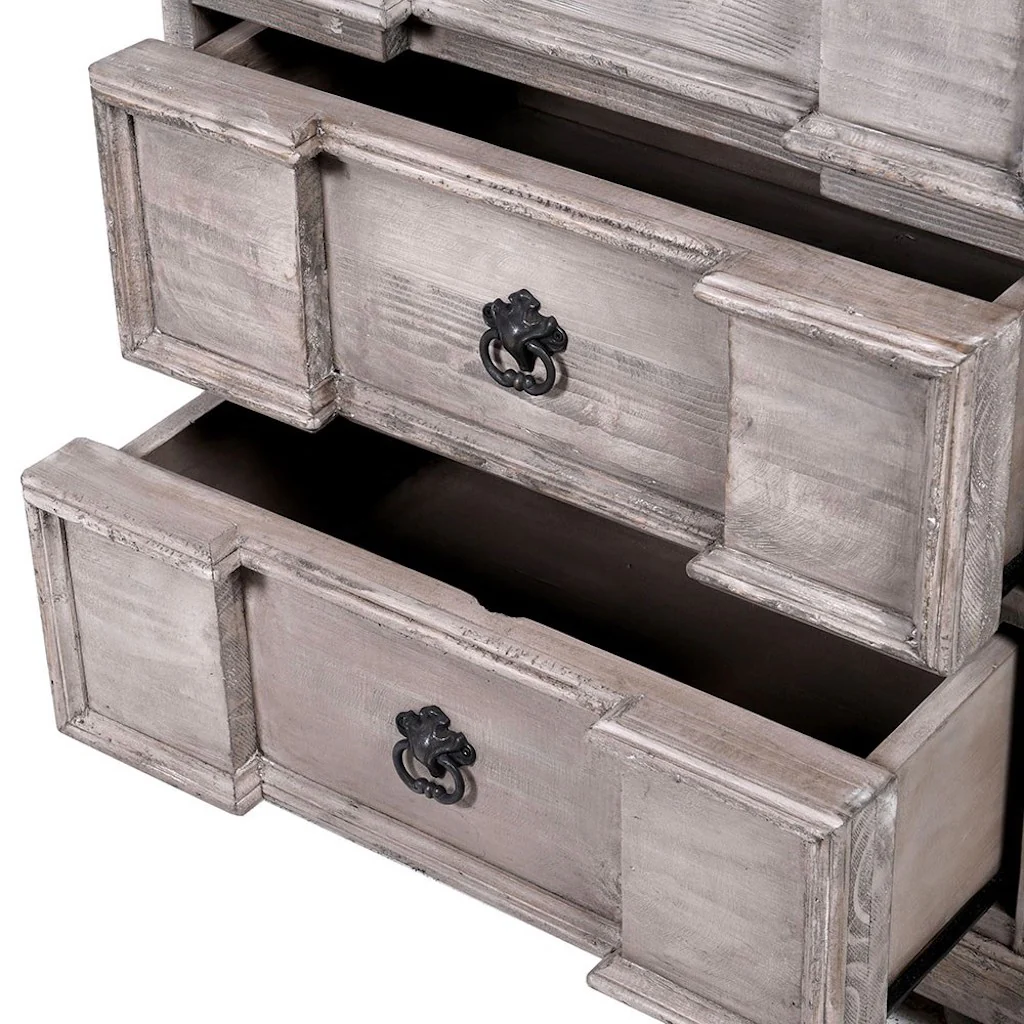 Breakfront 3 Drawer Bedside Chest of Drawers - Image 3