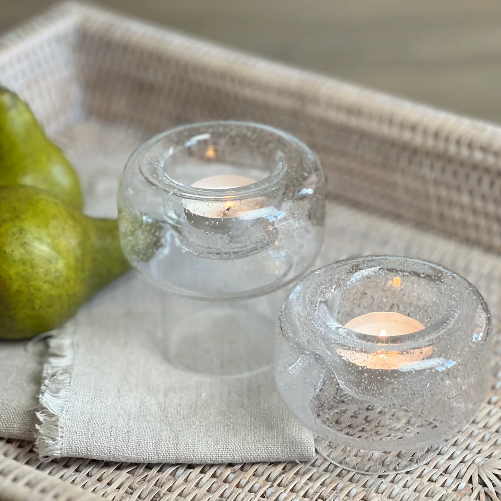 Bubble Glass Scandi T Light Holder - Image 7