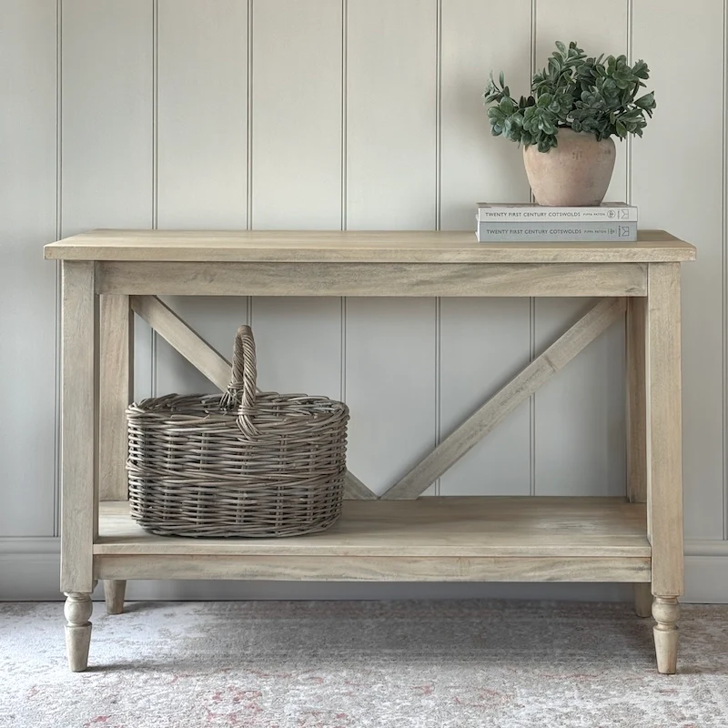 Limewash Simple Console Table