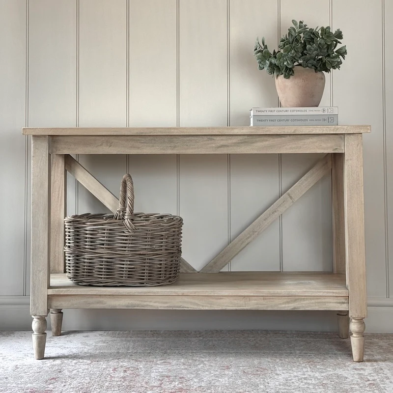 Limewash Simple Console Table - Image 7