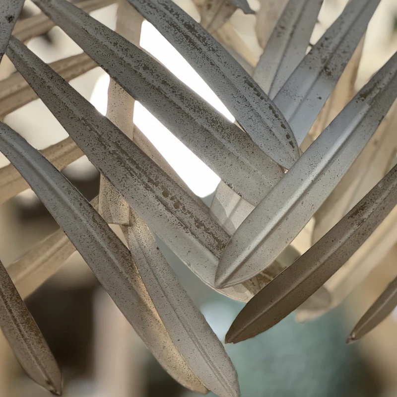 Ceiling Lamp Leaves Worn White - Image 5