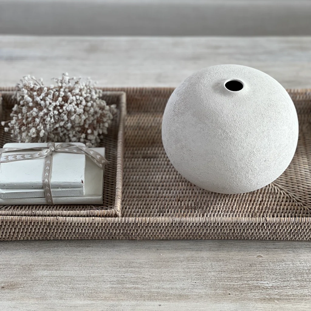 Ceramic Fine Textured Round Vase - Image 5