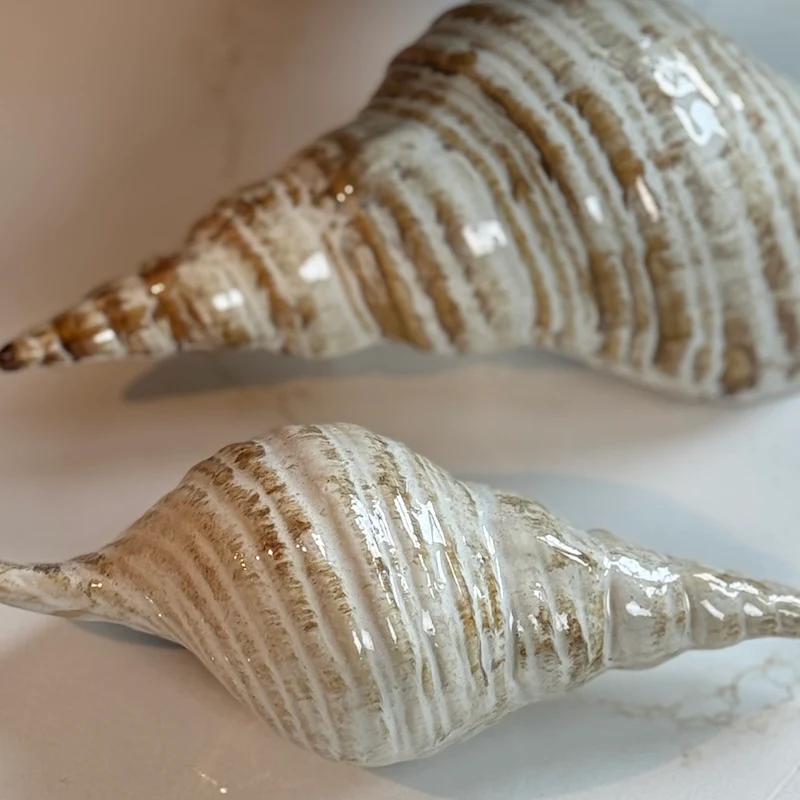 Ceramic Shell Ornament – Cream Sand - Image 5