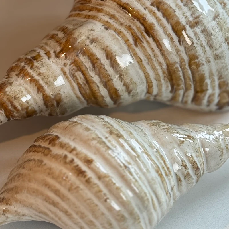 Ceramic Shell Ornament – Cream Sand - Image 6