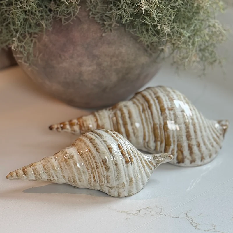 Ceramic Shell Ornament – Cream Sand - Image 7