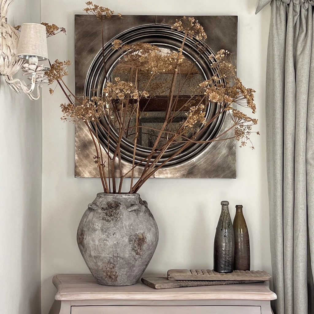 Charaki Aged Distressed Heavy Vase - Image 5