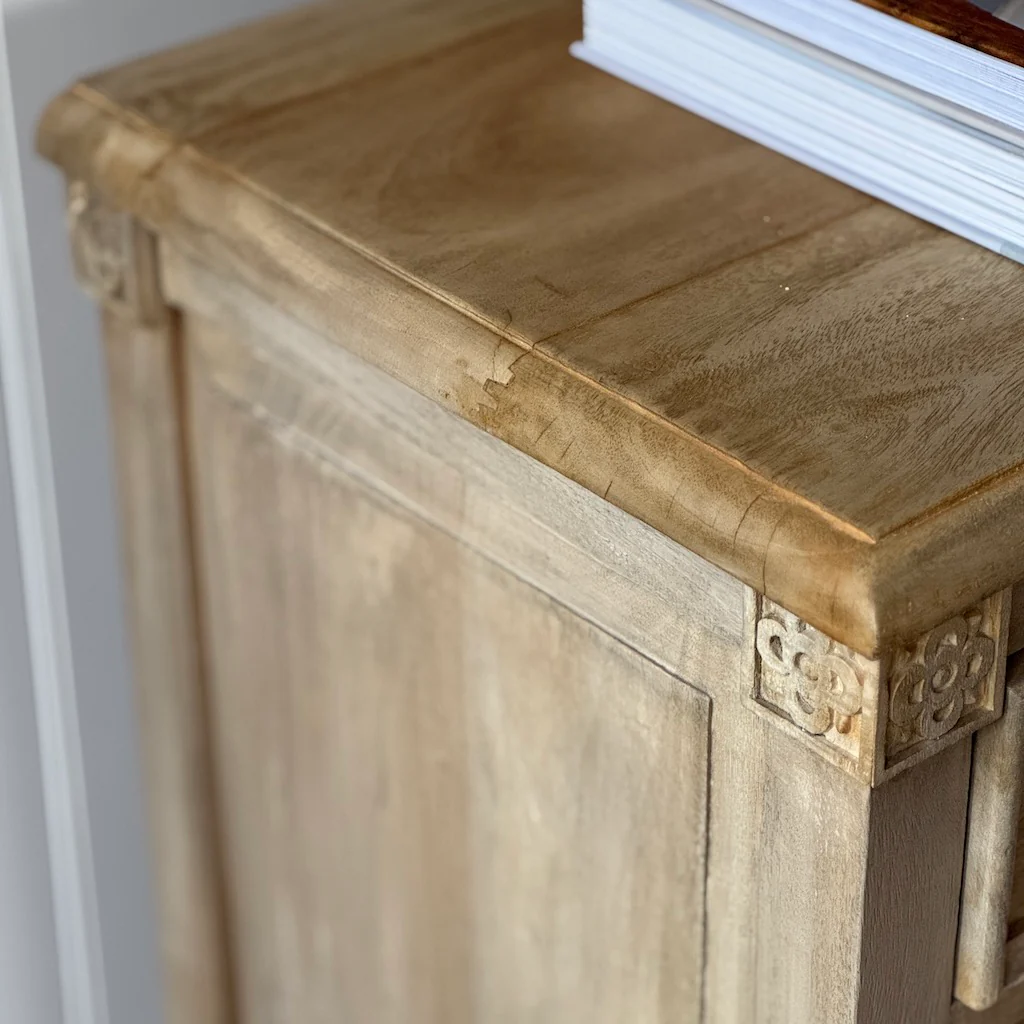 Chest Of Six Drawers Bleached Mahogany - Image 8