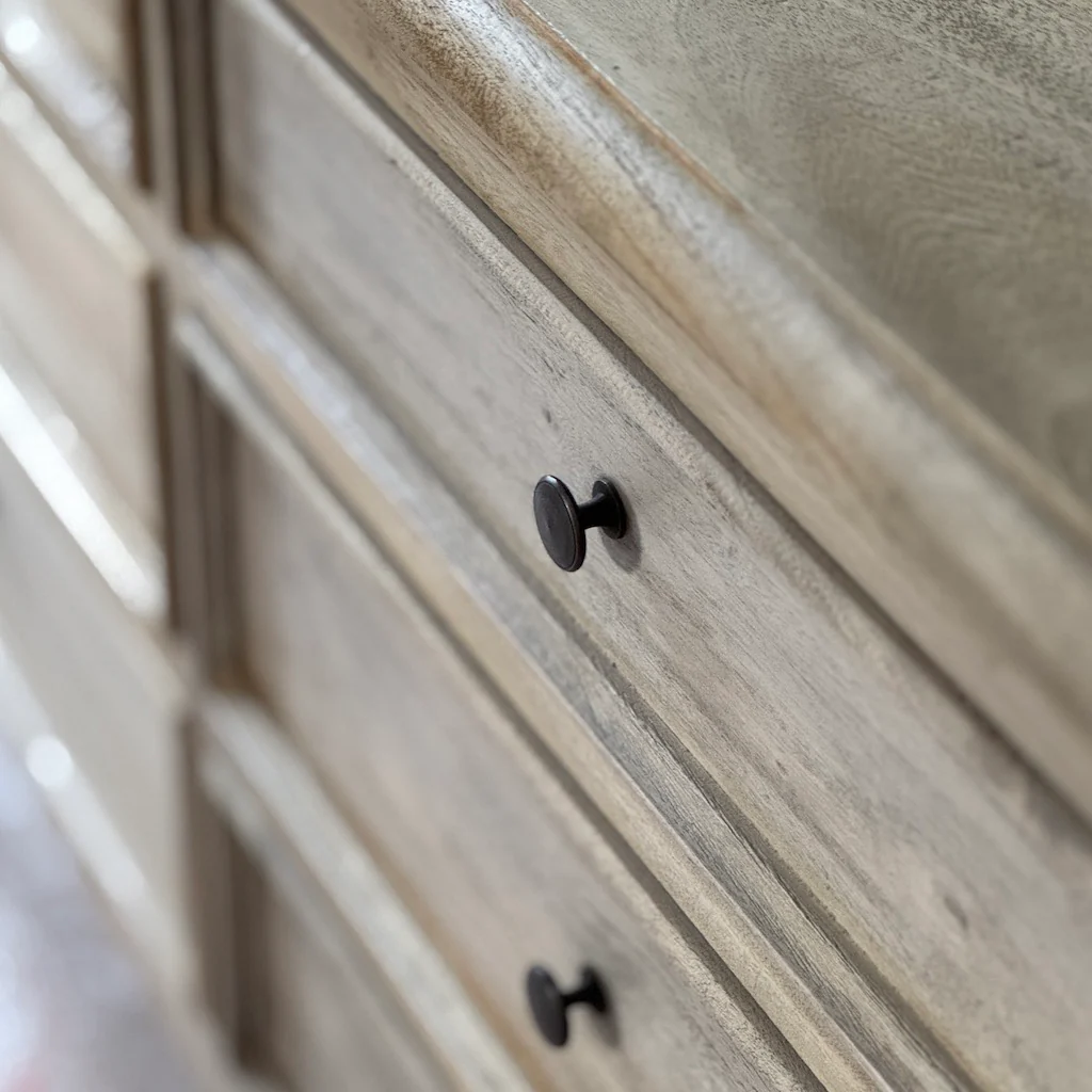 Chest Of Six Drawers Bleached Mahogany - Image 9