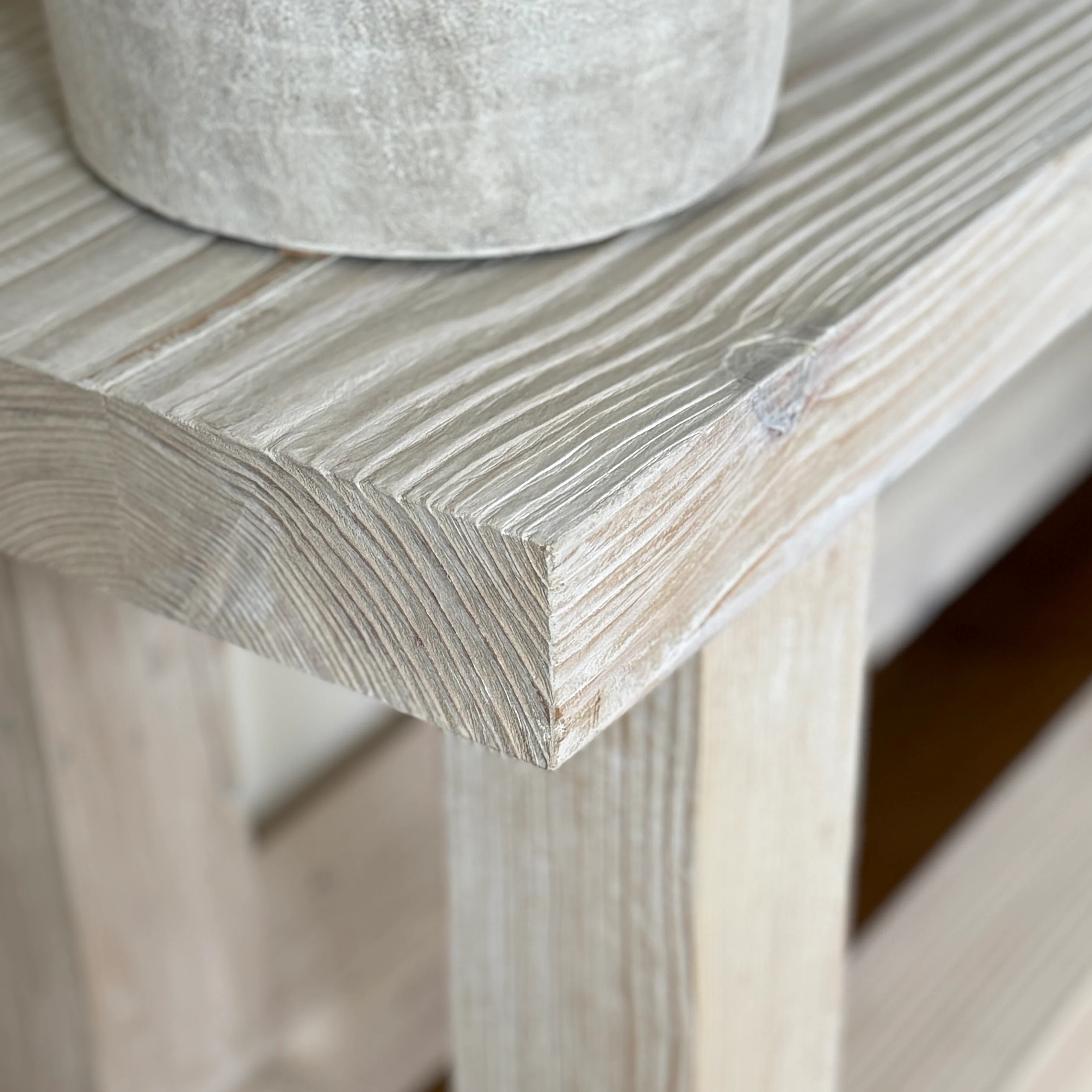 Chunky Constantine Whitewashed Console - Image 4