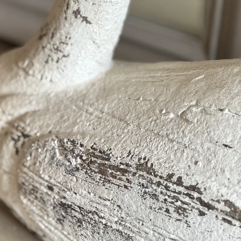 Classic Distressed Swan Sculpture - Image 4