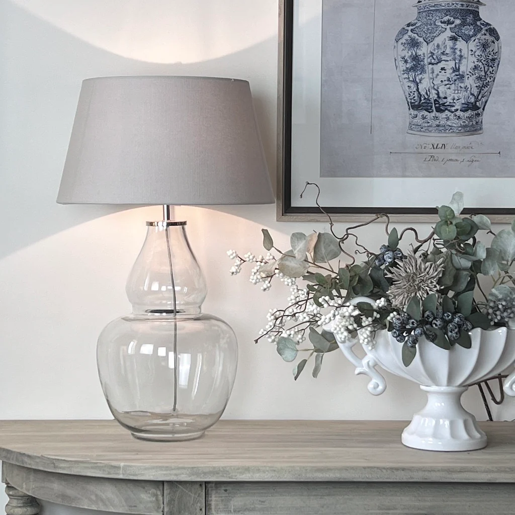 Clear Glass Gourd Lamp Betty SECOND - Discount applied - Image 4