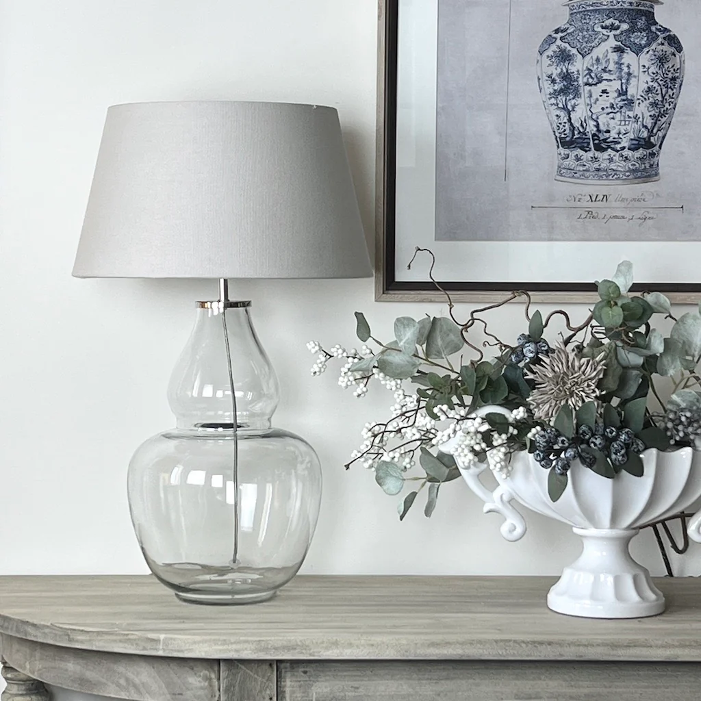Clear Glass Gourd Lamp Betty SECOND - Discount applied - Image 9