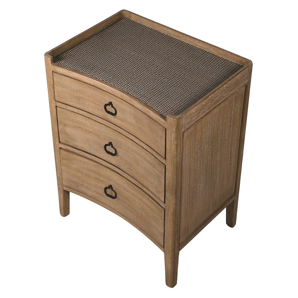 Colonial 3 Drawer Bedside - Image 3