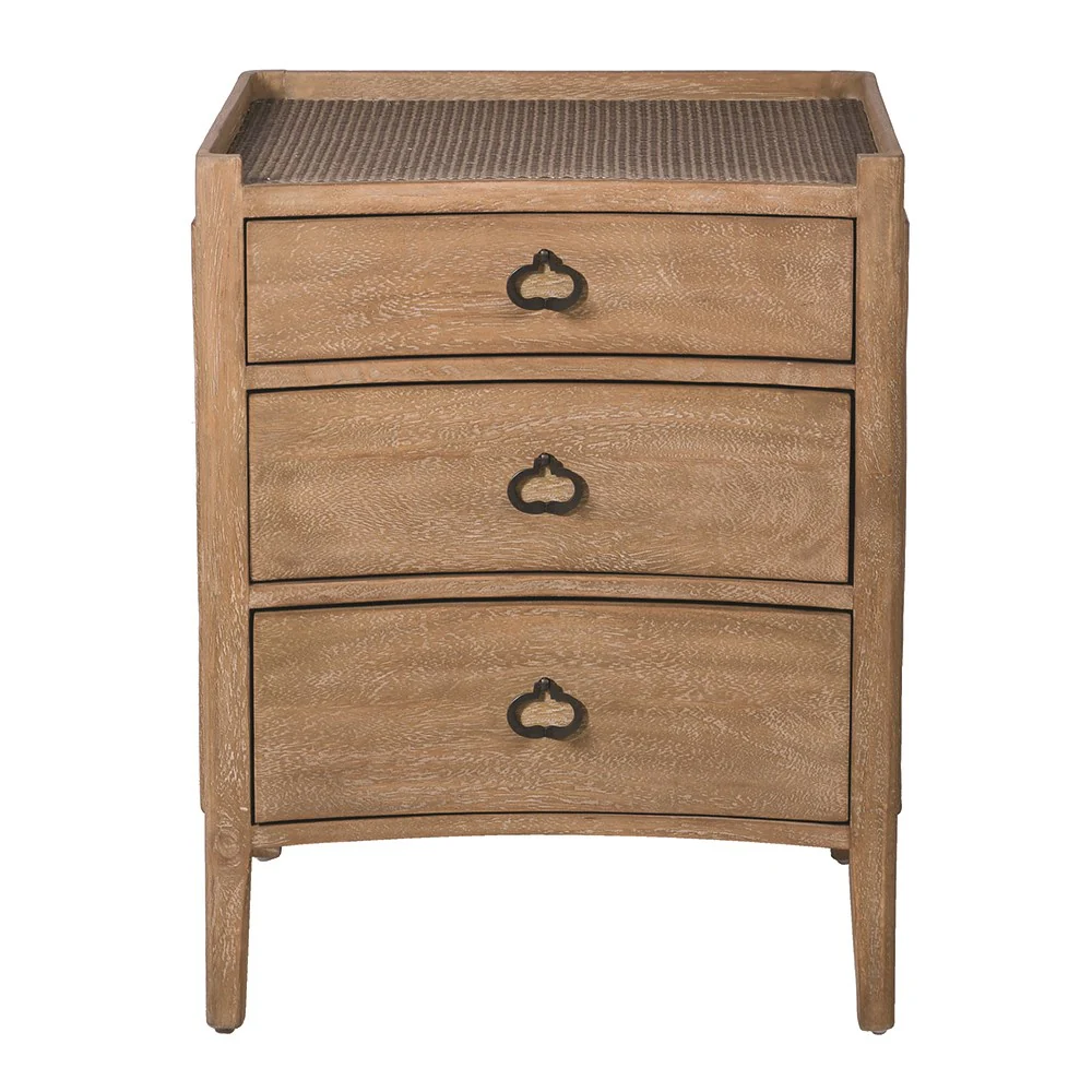 Colonial 3 Drawer Bedside - Image 4