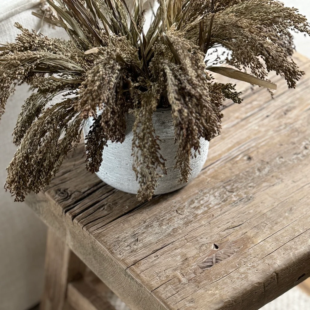 Concrete Effect Ribbed Small Vase - Image 3