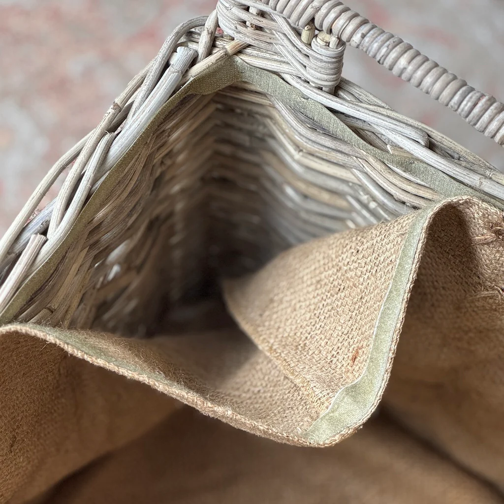Rattan Log Basket Trolley - Image 10