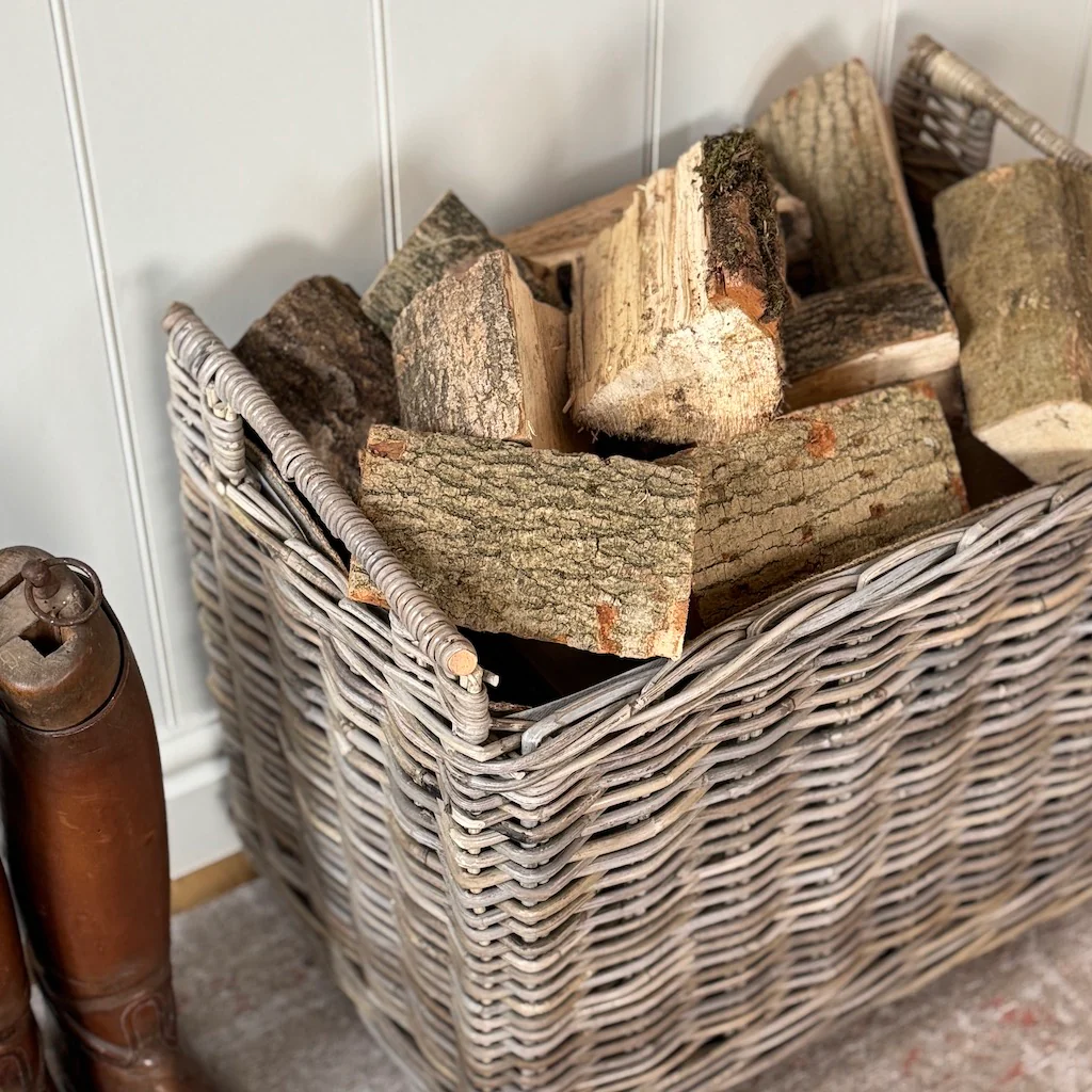 Rattan Log Basket Trolley - Image 5