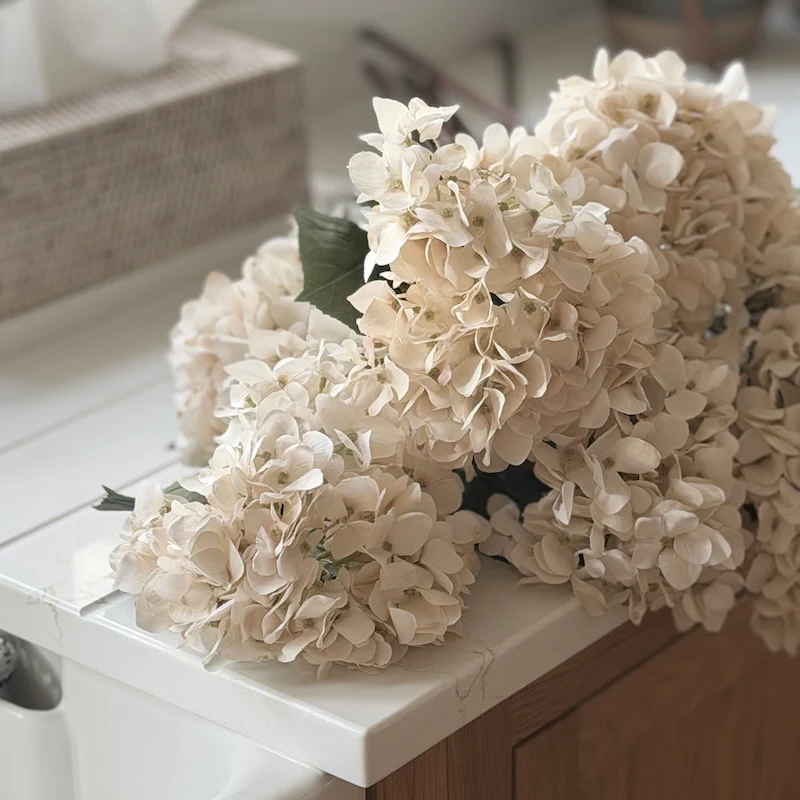 Cream Hydrangea Stem - 72cm