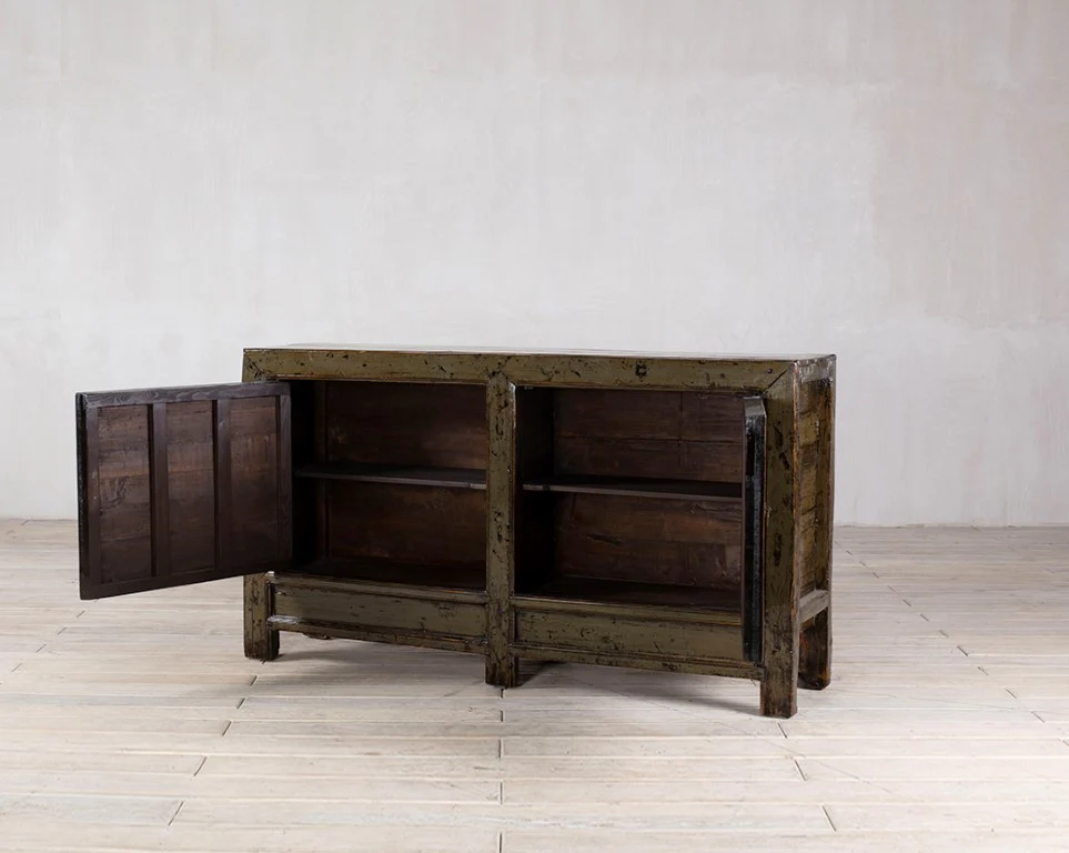 Dark Green Lacquered Sideboard - Image 4