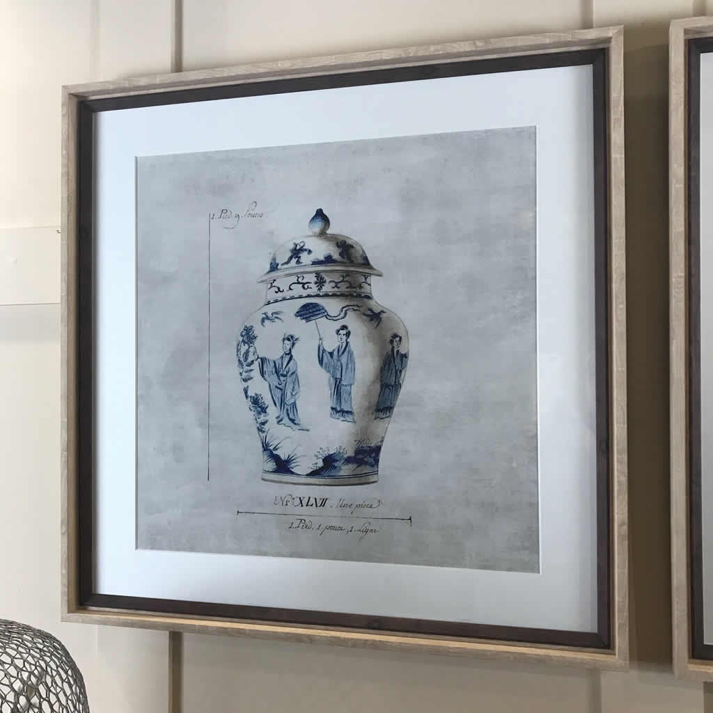 Ella Chinoiserie Urn Artwork Framed Prints Set 2 - Image 4