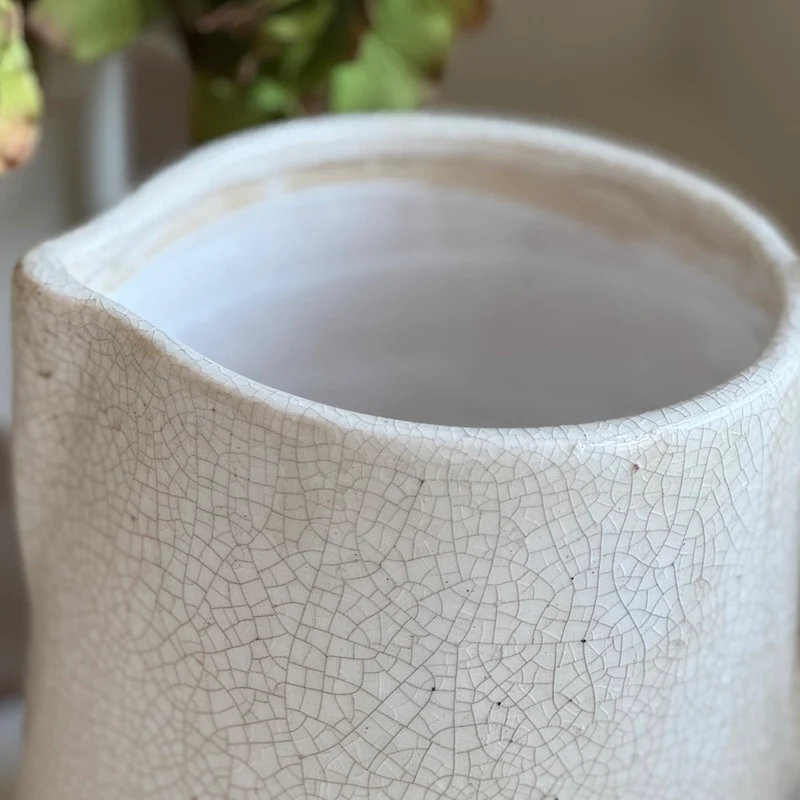 Eloje Off White Crackle Jug - Image 4
