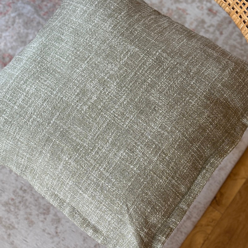 Emelia Square Cushion Sage or Rust - Image 4