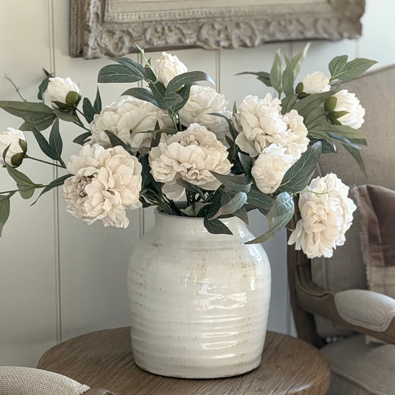 Faux Antique White Country Garden Stem - Image 4