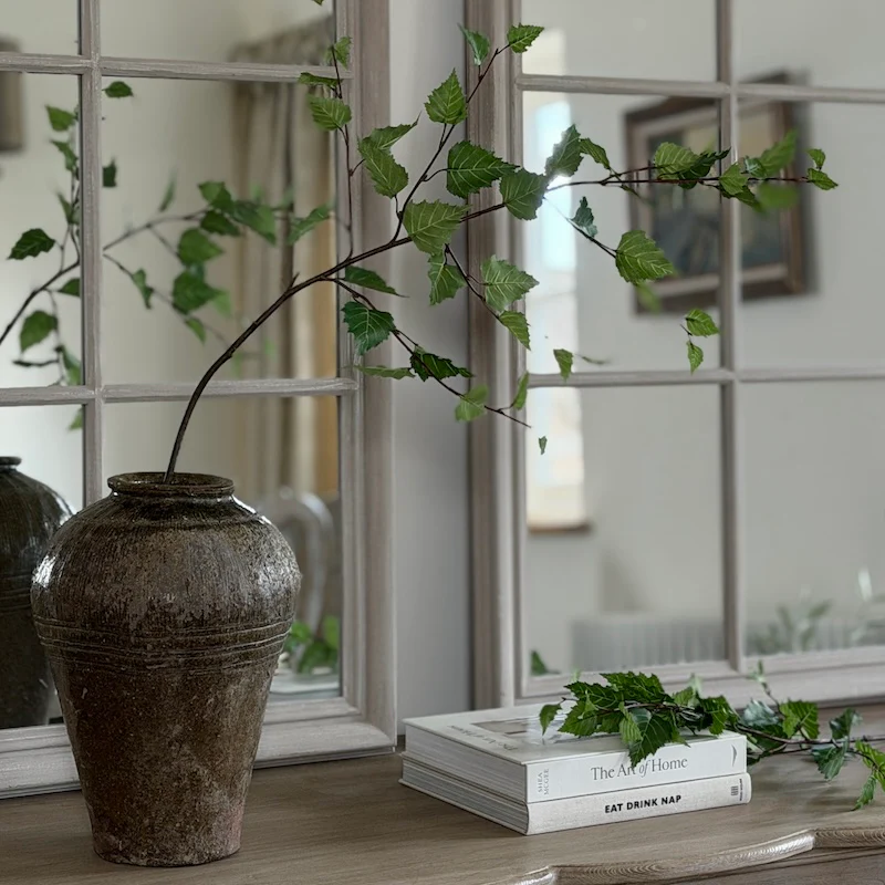 Faux Birch Branch Stem – Realistic Artificial Greenery
