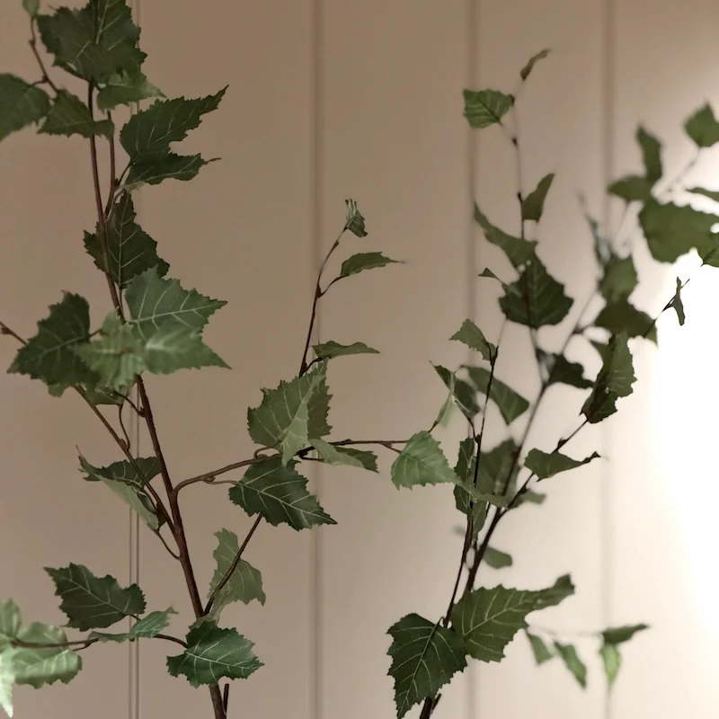 Faux Birch Branch Stem – Realistic Artificial Greenery - Image 2