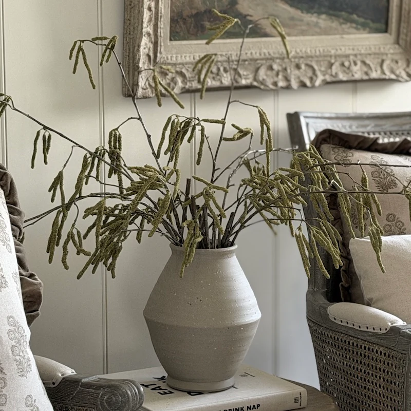 Faux Catkins Spray - Realistic Artificial Greenery - Image 2