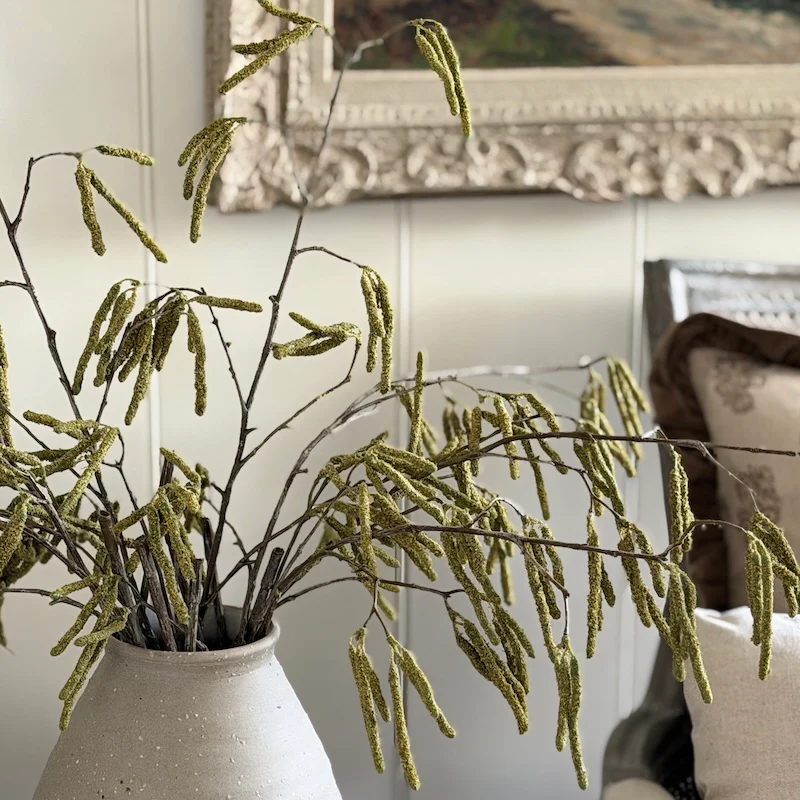 Faux Catkins Spray - Realistic Artificial Greenery - Image 3