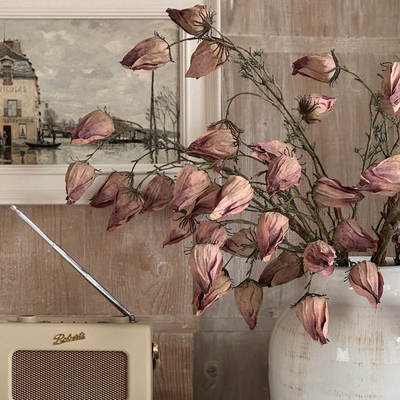 Faux Chinese Lantern Spray | Dusky Pink - Image 4