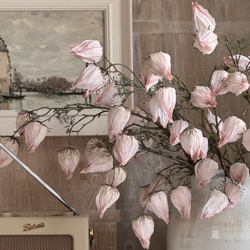 Faux Chinese Lantern Spray | Light Pink - Image 3