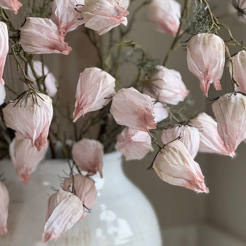 Faux Chinese Lantern Spray | Light Pink - Image 4