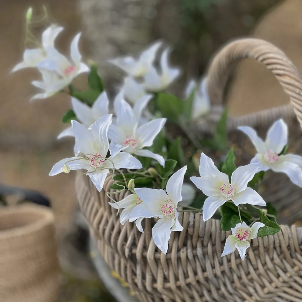 Faux Clematis Spray - Image 4