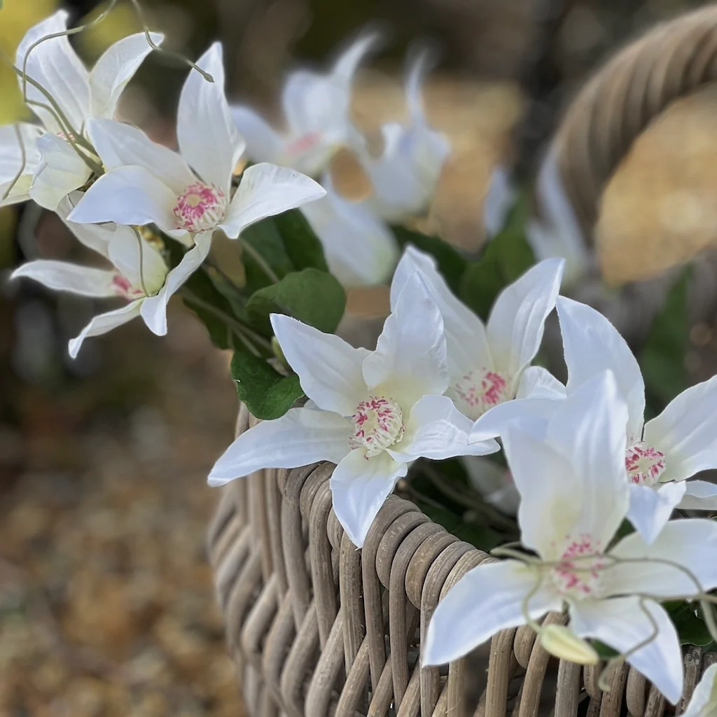 Faux Clematis Spray - Image 5