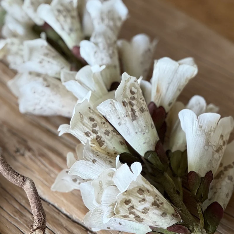 Faux Cream Foxglove Stem - Image 2