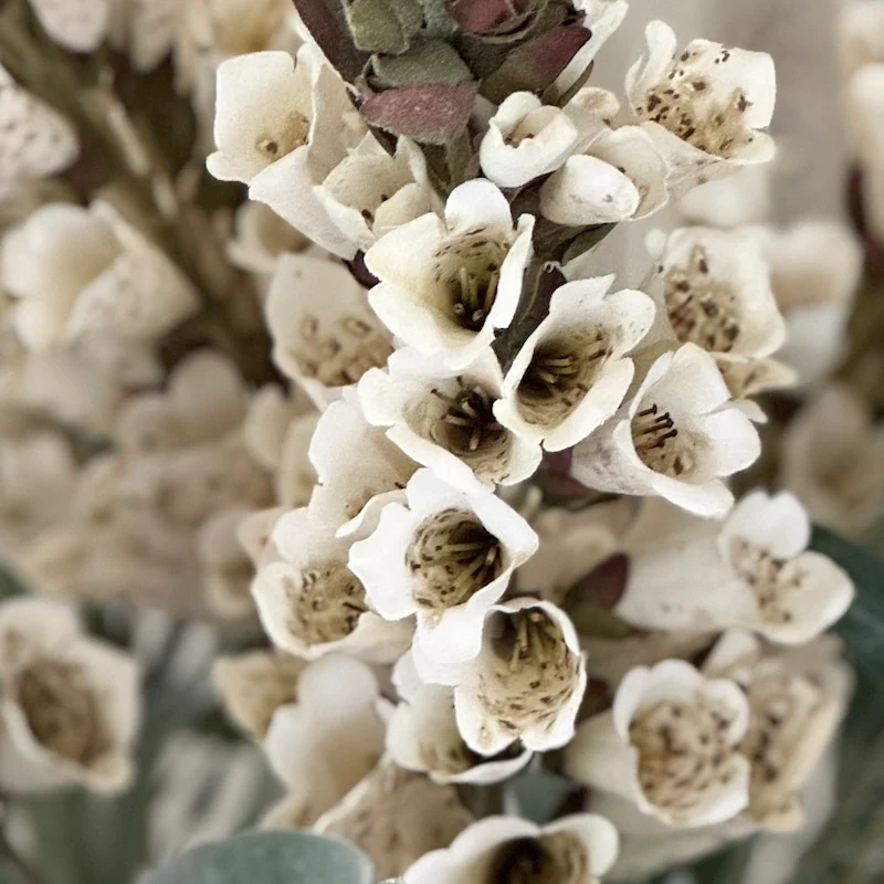 Faux Cream Foxglove Stem - Image 4